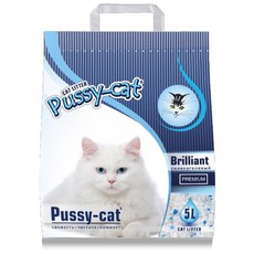 Наполнитель Pussy Cat силикагелевый Premium Brilliant 5л*2кг