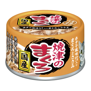 Консервы для кошек AIXIA Yaizu-no-Maguro, тунец, куриное филе и гребешок в нежном желе 70гр