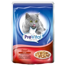 Консервированный корм Prevital Naturel для кошек в соусе, 85 г