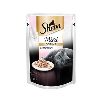 Влажный корм для кошек Sheba Mini с лососем 50гр