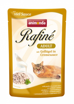Консервированный корм для взрослых кошек Animonda Rafine Adult Cat - With Poultry In Creamy Sauce с домашней птицей в сливочном соусе 100 г