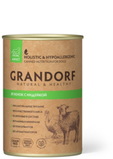 Консервы для собак Grandorf Ягненок и Индейка в желе 400гр