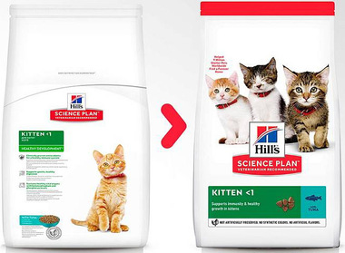 Сухой корм для котят Hill's Science Plan Healthy Development с тунцом 300 гр, 1,5 кг, 7 кг