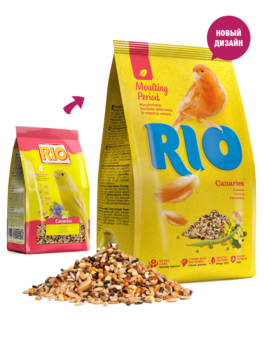 Корм для канареек RIO в период линьки, 500 г. 500 гр