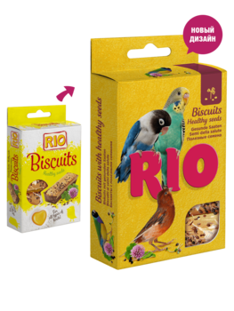 RIO Бисквиты для всех видов птиц с полезными семенами 350 гр