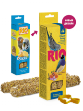 Палочки для волнистых попугайчиков и экзотических птиц RIO с медом