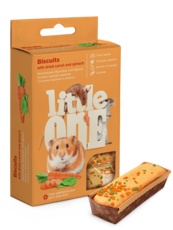Little One. Бисквиты для декоративных животных с морковью и шпинатом