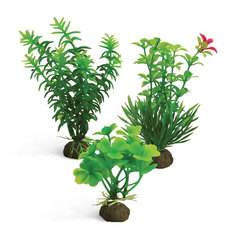 Растения (набор 3шт) зеленые, 100мм