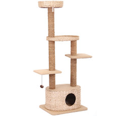 Игровой комплекс NATURAL для кошек из камыша и джута Титан , 600*500*1595мм