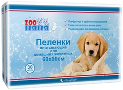 ЗОО Няня 1103 Комфорт Пеленки впитывающие д/животных 60*90*30шт