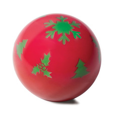 Игрушка NEW YEAR для кошек светящаяся Мяч-неваляшка новогодний, 45мм