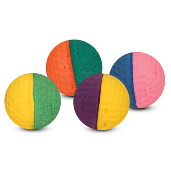 Игрушка для кошек Мяч для гольфа, разноцветный, d40мм (уп.4шт.)