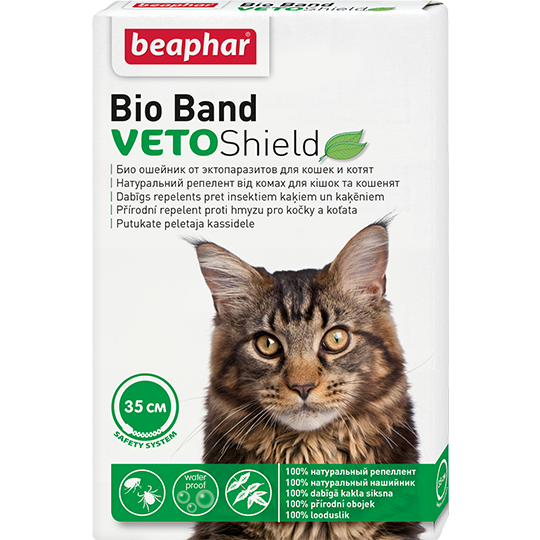 Bioosheynik veto shield bio band ot ektoparazitov dlya koshek i kotyat