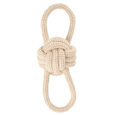 Игрушка NATURAL для собак из хлопка и джута Мяч с петельками , d80/250мм