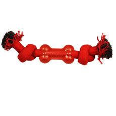Игрушка для собак  Веревка-канат, 2 узла и кость, 240мм