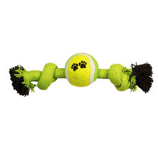 Игрушка для собак  Веревка-канат, 2 узла и мяч , 240мм