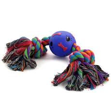Игрушка для собак Веревка, 2 узла и мяч, d65/300мм