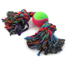 Игрушка для собак  Верёвка, 2 узла и мяч , d65/350мм