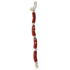 Игрушка для собак  Четыре сосиски, веревка , 630мм