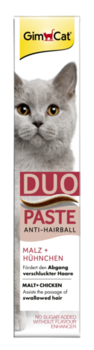 Паста для кошек Gimpet Duo Paste Anti-Hairball Malt + курица 50 г
