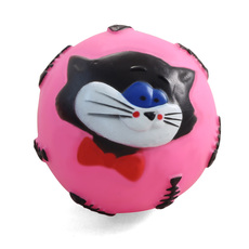 Игрушка для собак из винила Мяч с кошкой , d90мм