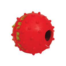 Игрушка для собак из ц/литой резины  Мяч с колокольчиком , d50мм