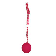Игрушка для собак из ц/литой резины  Мяч с петлей, колокольчик , d50/510мм