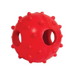 Игрушка для собак из ц/литой резины  Мяч с шипами , d50мм