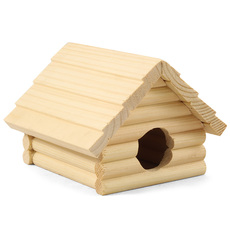 Домик для мелких животных деревянный, 135*130*95мм
