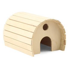 Домик цилиндрический для мелких животных деревянный, 115*150*100мм