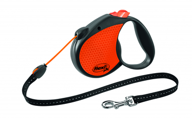 Рулетка Flexi Limited Edition Neon Reflect S (до 12 кг) трос 5 м Оранжевый
