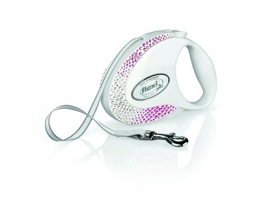 Рулетка Flexi Glam Composition S (до 12 кг) лента 3 м  Белый