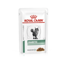 Royal Canin Diabetic Влажный корм для кошек при сахарном диабете кусочки в соусе 85г 