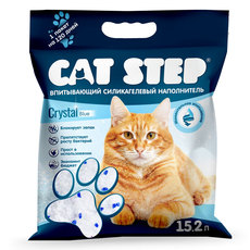 Наполнитель впитывающий силикагелевый Cat Step Crystal Blue