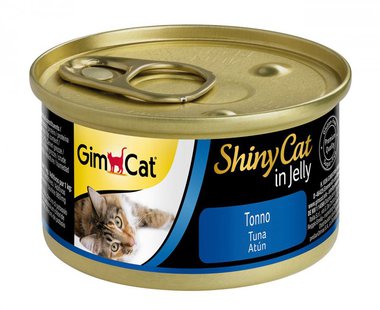 Консервированный корм для взрослых кошек GimCat ShinyCat из тунца 70 г