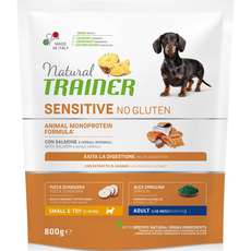 Сухой корм класса для взрослых собак мелких пород Natural Trainer Sensitive No Gluten Mini Adult Dog – Salmon с лососем