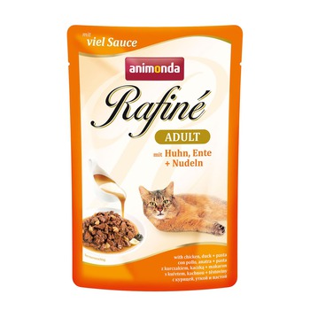Консервированный корм для взрослых кошек Animonda Rafine Soupe Adult коктейль с курицей, уткой и пастой 100 г