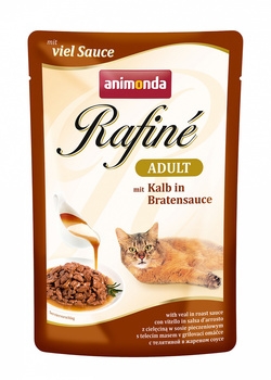 Консервированный корм для взрослых кошек Animonda Rafine Adult Cat - With Veal In Roasted Sauce с телятиной в жареном соусе 100 г