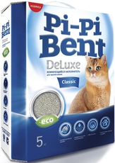 Наполнитель для кошачьего туалета Pi-Pi-Bent DeLuxe Classic комкующийся, Пи-Пи Бент 5кг