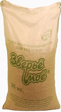 Наполнитель для кошек, древесный 35л/15кг (мешок)
