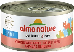 Консервы для кошек Almo Nature Legend Adult Cat HFC Light с курицей и яблоком 70 гр