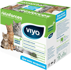 Напиток пребиотический Viyo Reinforces All Ages Cat, для кошек всех возрастов, 7 шт по 30 мл