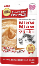 Корм-мусс для кошек Aixia MiawMiaw Creamy, краб-стригун 40гр.