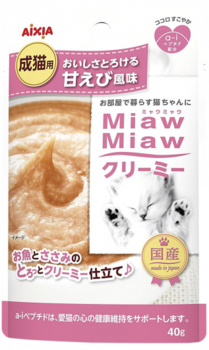 Корм-мусс для кошек Aixia MiawMiaw Creamy, северные креветки 40гр.