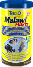 Основной корм для восточноафриканских цихлид и других крупных рыб TetraMalawi Flakes (хлопья)  1л 