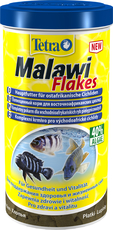 Основной корм для восточноафриканских цихлид и других крупных рыб TetraMalawi Flakes (хлопья) 1л
