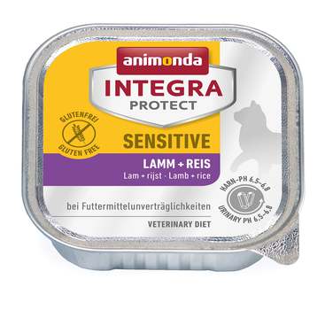 Ветеринарная диета Анимонда Интегра Протект c ягненком и рисом для взрослых кошек при пищевой аллергии Animonda Integra Protect Cat Sensitive Lamb & Rice 100 г