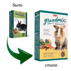 Комплексный, высококачественный основной корм для кроликов Padovan Grandmix Coniglietti 850 г
