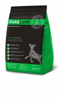 Сухой корм для мелких пород и активных собак Pureluxe Healthy Activity с индейкой и лососем 400 гр, 1,81 кг, 10,89 кг