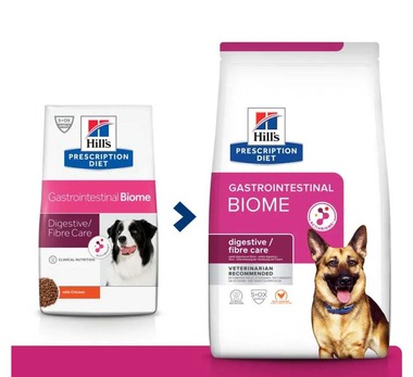 Сухой диетический корм для собак Hill's Prescription Diet Gastrointestinal Biome лечение ЖКТ 1,5 кг, 10 кг